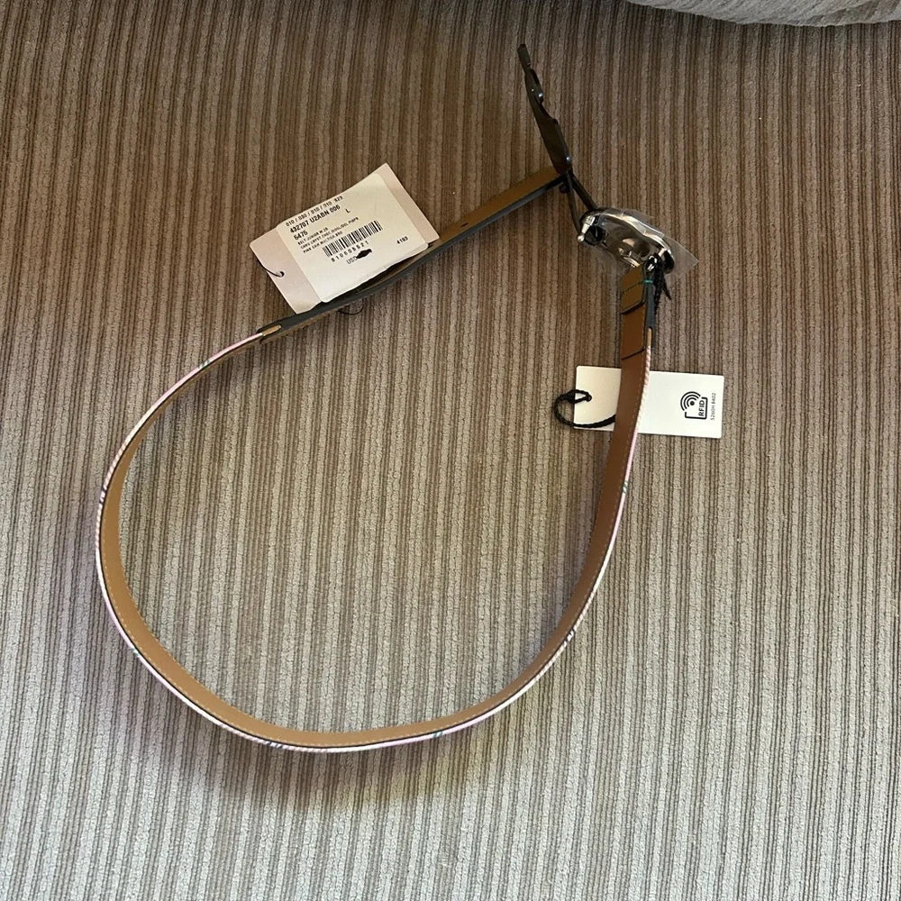 Gucci Pink and Green Plaid Dog Leash
